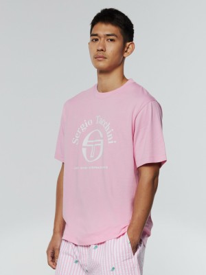 Sergio Tacchini Archype T-shirt Herr Rosa | 1052GVFSM