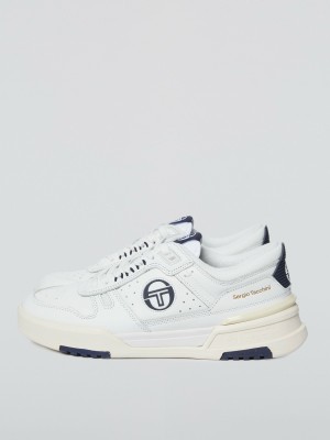 Sergio Tacchini Bb Court Lo Sneakers Herr Vita Blå | 3842XJZGO