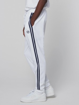 Sergio Tacchini Damarindo Track Pants Tracksuit Herr Vita Marinblå | 5793NJFOI