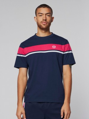 Sergio Tacchini Damarindo T-shirt Herr Blå | 4206IUAEW