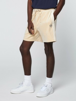 Sergio Tacchini Damarindo Velour Korta Velour Tracksuit Herr Blå | 0458KQGYS
