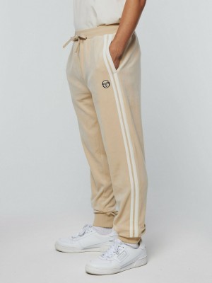 Sergio Tacchini Damarindo Velour Track Pants Velour Tracksuit Herr Svarta | 9075RWVPT