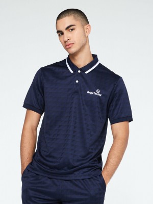 Sergio Tacchini Geo Piketröja Herr Blå | 2485OZEXC