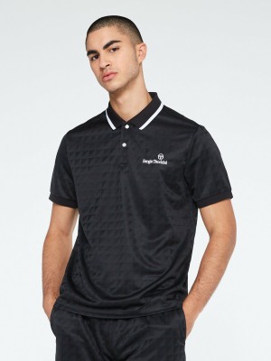 Sergio Tacchini Geo Piketröja Herr Svarta | 1038LYNME