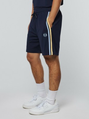 Sergio Tacchini Mesh Damarindo Shorts Herr Blå | 8693SFHXK