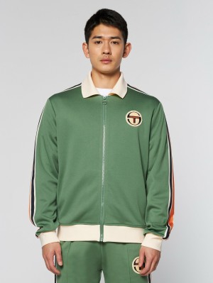 Sergio Tacchini Monte Track Jackets Archivio Tracksuit Herr Mörkgröna | 2840QLXOC