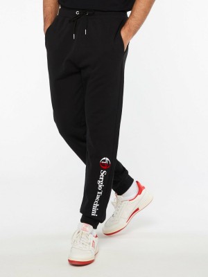 Sergio Tacchini New Iberis Sweatpant Hoodie Herr Svarta | 0591WEFKG