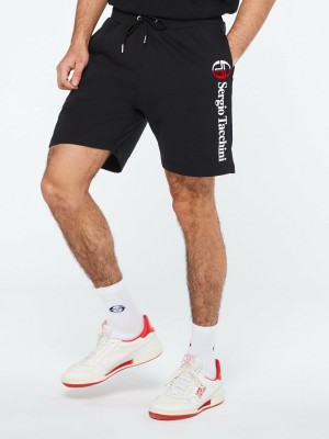 Sergio Tacchini New Iberis Sweatshorts Shorts Herr Svarta | 2048MNBGH