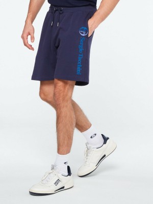 Sergio Tacchini New Iberis Sweatshorts Shorts Herr Blå | 4235PFNEH