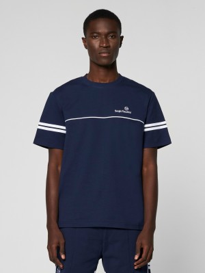 Sergio Tacchini Orion T-shirt Herr Blå | 7268HYZOA
