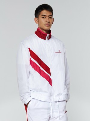 Sergio Tacchini Ortica Tennis Jacket Jacka Herr Vita | 5067BEZLG