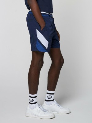 Sergio Tacchini Ortica Tennis Shorts Herr Blå | 5617BTOCU
