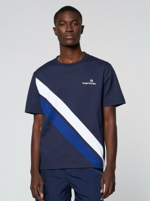 Sergio Tacchini Orticaennis T-shirt Herr Blå | 2103MZQWH