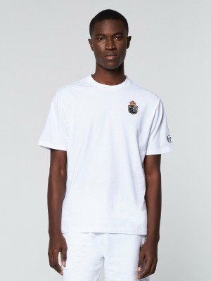 Sergio Tacchini Rally Mch T-shirt Herr Vita | 8405KVNZU