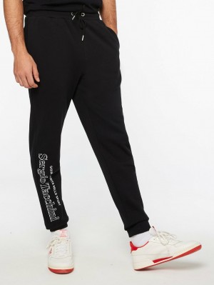 Sergio Tacchini Serif Logo Träningsbyxor Herr Svarta | 3295ODEIA