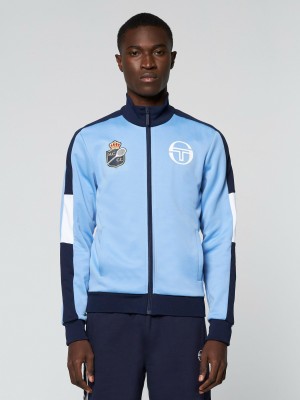 Sergio Tacchini Slam Staff Track Jackets Jacka Herr Blå Marinblå | 7632CDMBQ