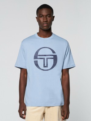 Sergio Tacchini Smesh T-shirt Herr Blå | 7918CQBPE