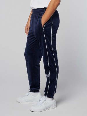 Sergio Tacchini Sovana Velour Träningsbyxor Herr Blå | 8354QMOGT