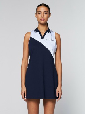 Sergio Tacchini Vigentino Klänning Dam Blå | 0912WFGQC